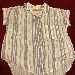 XS Cloth and Stone Boho Collared Tee